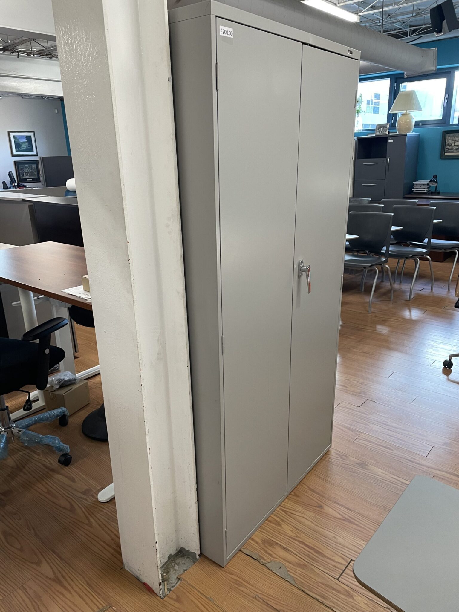 Used Stand up Metal Storage with shelves OFL Furniture