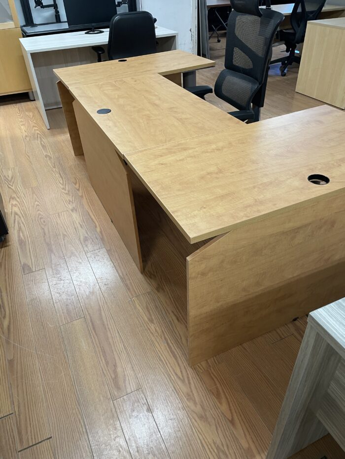 Used U Shape Desk-3-Connected Bridges