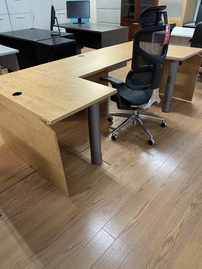 Used U Shape Desk-3-Connected Bridges - Image 2