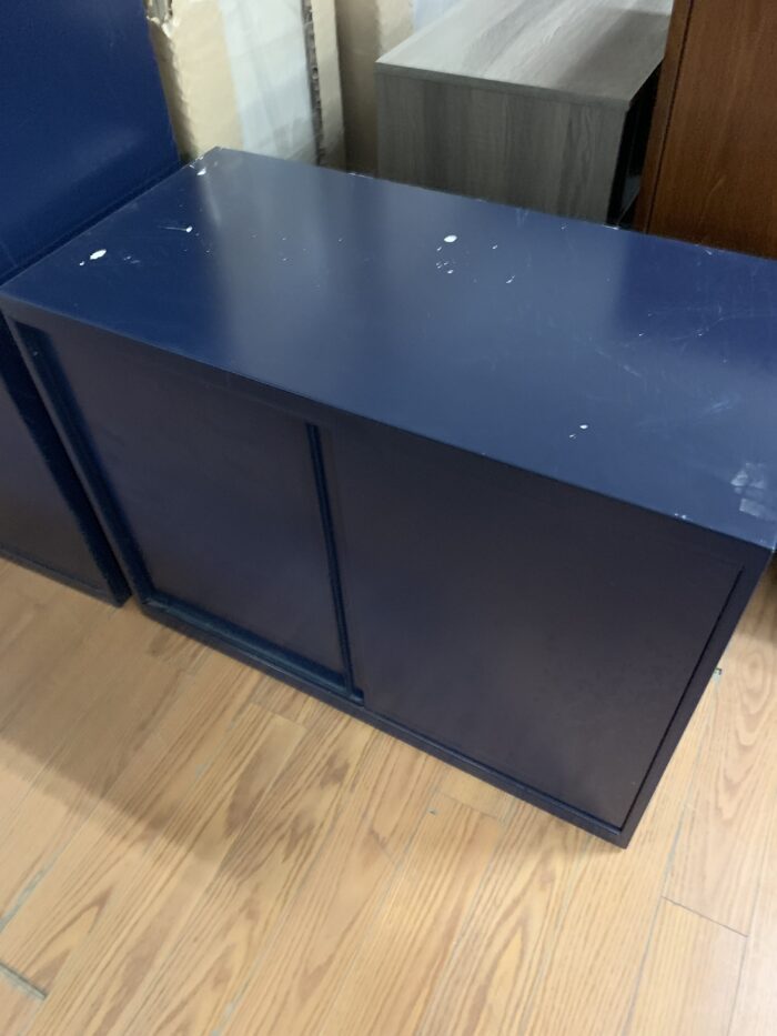 Used Smaller Metal Storage Cabinet with single interior shelf