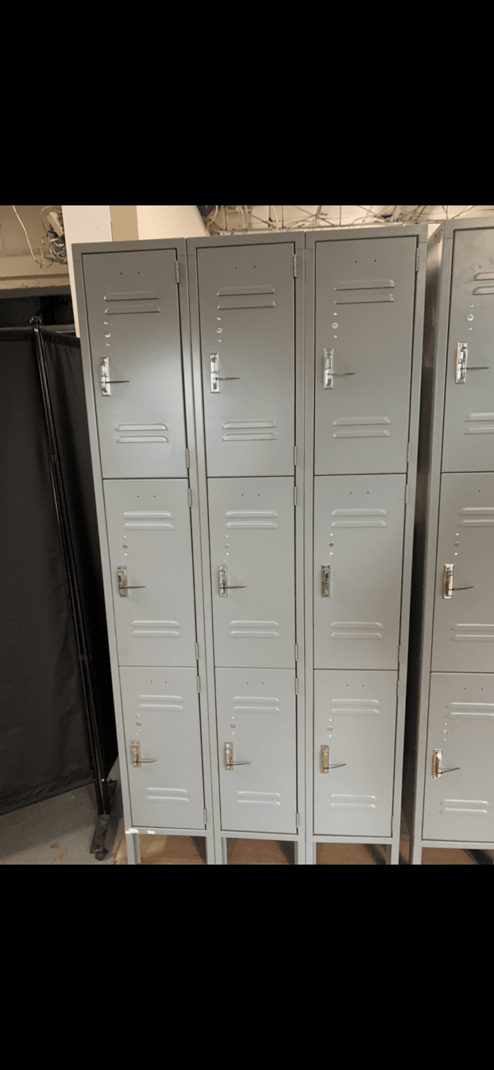 Used Metal Bank of Lockers 3 over 3 setup -2 Available! - Image 2